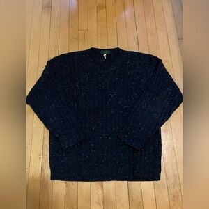 Zanone Navy Blue Wool and Cashmere Sweater